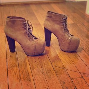 Tan Suede Jeffrey Campbell Havana Litas